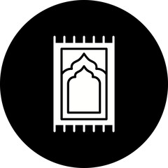 Sajadah Glyph Inverted Icon