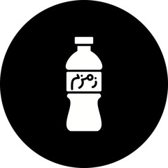 Zamzam Glyph Inverted Icon