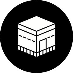 Kaaba Glyph Inverted Icon