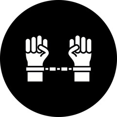 Slavery Glyph Inverted Icon