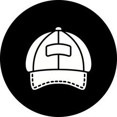 Cap Glyph Inverted Icon