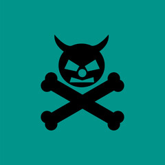 pirate icon design vector template