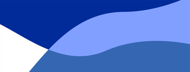 Abstract blue color background. Dynamic shapes composition. Minimalist vector.