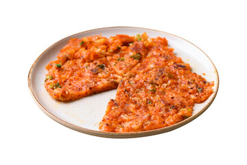 Korean kimchi pancake (Kimchi jeon or kimchi buchimgae)