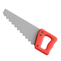 3D illustration of a handsaw