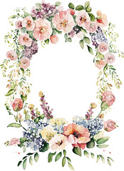 Fototapeta na wymiar wedding frame with flowers