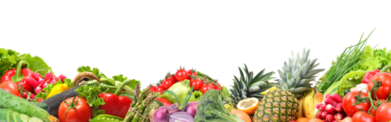 Fruit and vegetables isolated