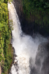 Haew Narok Waterfall in Khao Yai National Park, Thailand during the rainy season