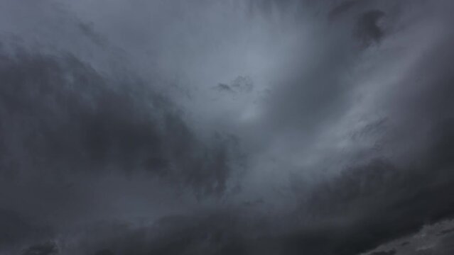 time lapse video with dark storm clouds in the sky,dramatic movement of clouds before a storm,dramatic sky,