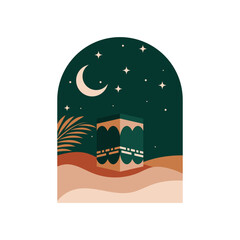 Islamic mosque Ramadan Mubarak