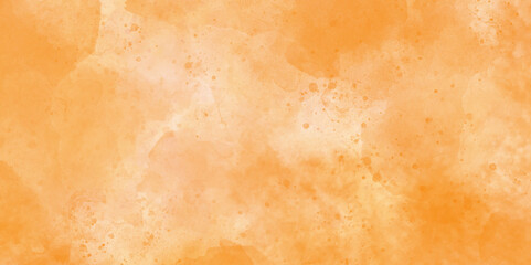 Yellow watercolor background abstract colorfull spllater texture with color splash design. yellow background and hand painted texture. Watercolour painting soft textured on wet white paper background.