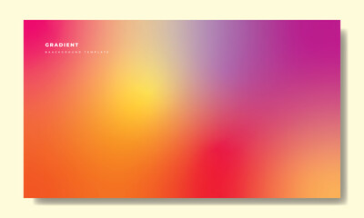 Colorful gradient background template copy space for poster, banner, flyer, or brochure