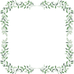 green leaves frame