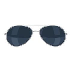 Modern sunglasses on white background