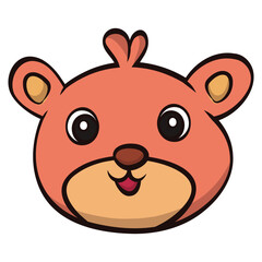 bear animal character vector