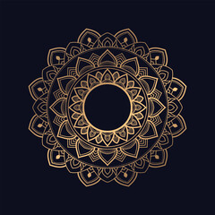 Luxury ornamental mandala background design vector