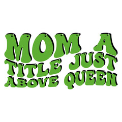 Retro love mom T-shirt Design, Vector