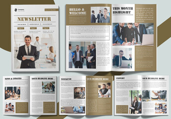 Corporate Newsletter Design Template