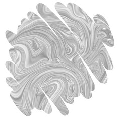 Abstract marble theme shapes with transparent background