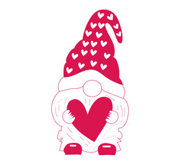 Valentine Gnomes svg Design