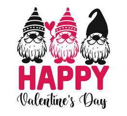 Valentine Gnomes svg Design