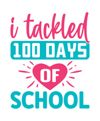 100 Days Of School PNG Design