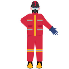 Firefighter Illustration