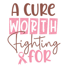 Breast Cancer SVG Design Template