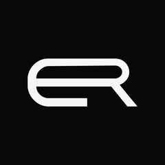 ER letter logo design simple icon