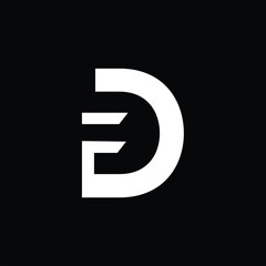 DF logo initial combination icon symbol