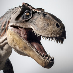 T-Rex head . white background