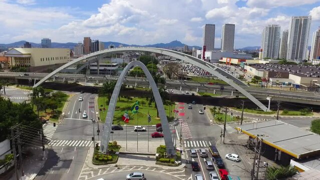 Aerial View of Downtown Osasco