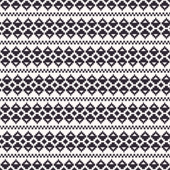 Ethnic traditional black and white pattern. Vector aztec geometric shape seamless pattern background. Ethnic knitting pattern use for fabric, textile, home decoration elements, upholstery, wrapping.