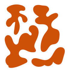 Brown Abstract Shapes 