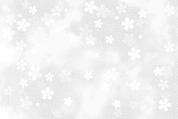 淡い色合いの桜のトーン素材(透過)