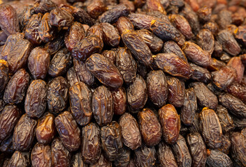 The Food of Ramadan Cuisine Dates Fruits (Hurma), Eminonu Fatih, Istanbul Turkiye