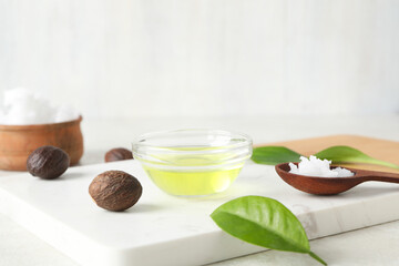 Concept of skin care cosmetics, Shea butter