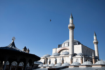 Mevlana Museum known as the Green Mausoleum or Green Dome