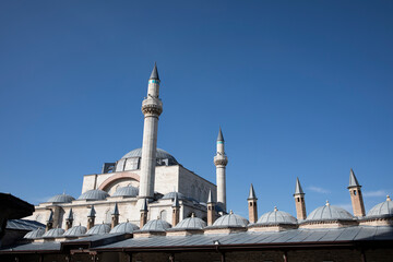 Mevlana Museum known as the Green Mausoleum or Green Dome