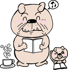  Comics, Dogs and Puppies Read books together..png