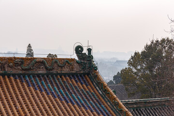 Beijing Chinese Roofs - 586853244