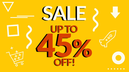 Amazing Black Friday Sale Discount Percentages. Animated Shopping Percentages And Texts