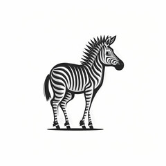 Fototapeta na wymiar Zebra Cute Cartoon. Generative AI