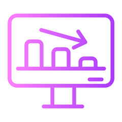 loss gradient icon