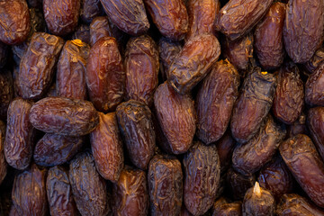 The Food of Ramadan Cuisine Dates Fruits (Hurma), Eminonu Fatih, Istanbul Turkiye