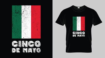 Fototapeta premium Cinco de mayo festival t-shirt design, mexican festival vector t-shirt design