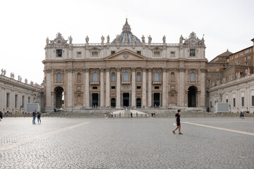 Fototapeta na wymiar Rome, Italy - September 14, 2021: Basilica di San Pietro, Vaticano, Roma, Italia