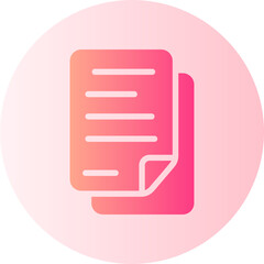 contractbusiness and finance gradient icon
