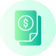 budget gradient icon