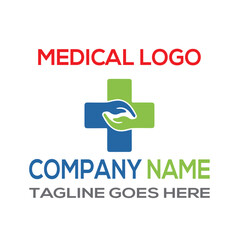 Medical logo. Creative People Care Concept Logo Design Template